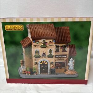 LEMAX The Wine Merchant #25936 Lighted Building NIB Christmas Village Works